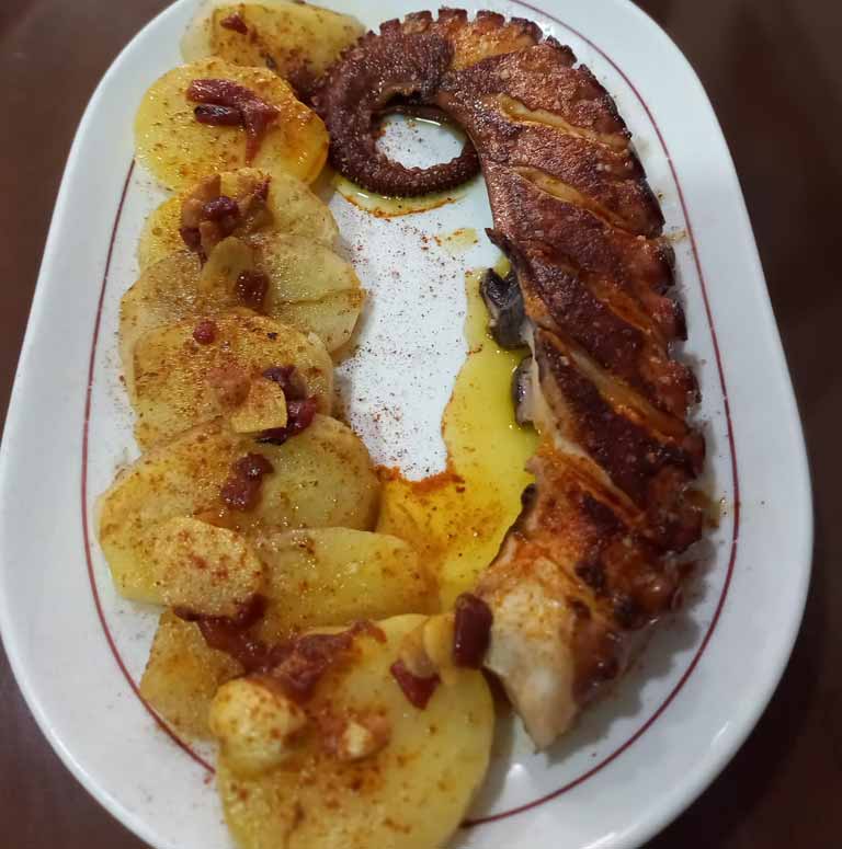 Restaurante El Conquistador pulpo